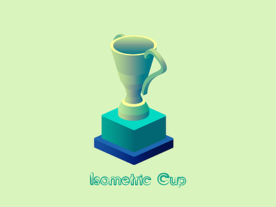 Isometric Cup clean layout design euclidesdry graphic illustration isometric isometric art isometric cup isometric design isometric icons isometric illustration isometry league cup minimal ui vector