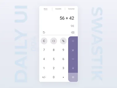 Daily UI - 004 app dailyui design flat minimal ui