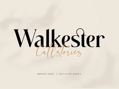 Walkester Font Duo branding calligraphy casual font classy font fashion font font duo handwrittem invitation logo font luxury font magazine modern font script serif font signature font social media stylish font wedding font
