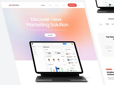 Marketing Tool Website agency app campaign company digital marketing figma figma design landing page marketing tool ui user interface ux web design website