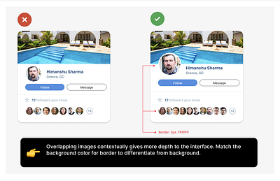 UI UX Tips #6: Styling Images Overlaps before and after ui ux ui ui and ux donts ui ux tips