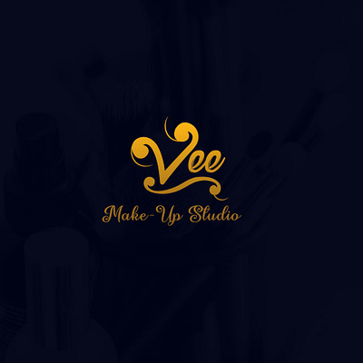 Vee Vakeup Studio Logo Design branding design gradient icon logo logodesign logos