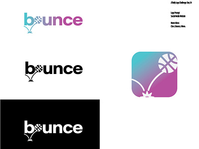 Daily Logo Challenge: Day 34 | Bounce app basketball blue bounce bouncing branding cha t chat daily logo daily logo design dailylogo dailylogochallenge design icon illustration iphone logo purple purple gradient woven