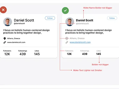 UI UX Tips #10: Creating visual hierarchy using colour & Weights ui ux visual hierarchy