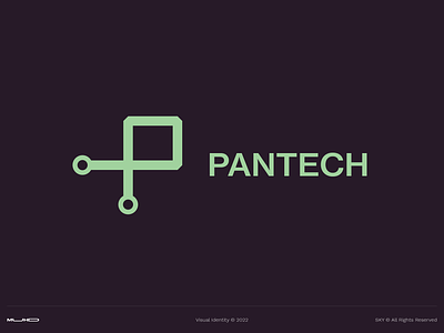 Pantech Redesign adobe brand branding company creative design graphic design illustration logo logomark minimal phones redesign simple tech ui vector