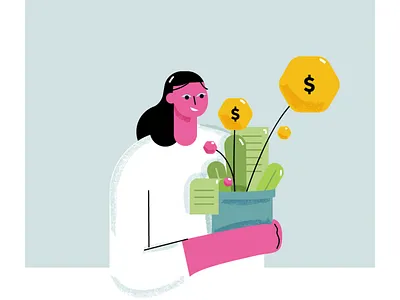 From the archives 1 geometric geometric illustration growing growth illustration illustration design minimal illustration money