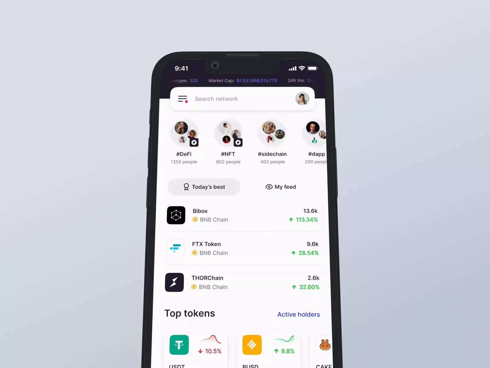 Tokee - Crypto community app by Maciej Dyjak for Netguru on Dribbble