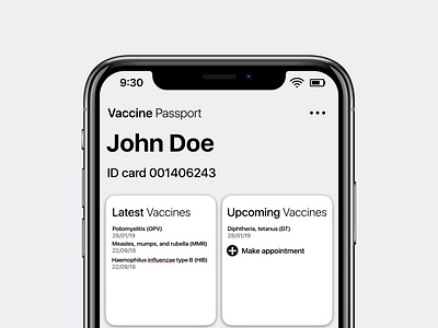 Vaccine Passport iOS App by Bella Agency app design app development application ui bella bella agency bella agency llc bella for science covid 19 design illustration innovation ios ios 14 ios app ios app design science vaccine vaccine passport virology virus