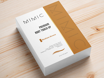 Hair Color Box box box design box package box packaging box packaging design branding brown design elegant design hair haircolor minimal packaging packagingdesign white