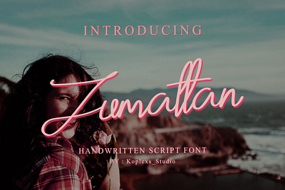 Zumattan Handwritten Script Font branding fonts graphic design handmade handwritten lettering logo scripts