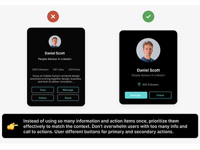 UI UX #12: Information Prioritisation and CTA cards cards ui information ui ui ui ux ux