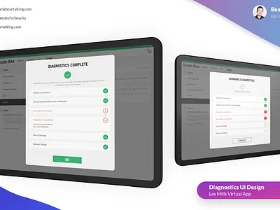 Diagnostics UI Design app design bearliu beartalk design interaction design ui uidesign