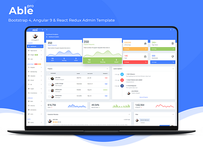 Able Pro Bootstrap 4, Angular 9 & React Redux Admin Template admin admin dashboard admin dashboard template admin design admin panel admin template admin templates admin theme bootstrap 4 bootstrap admin branding dashboard dashboard design dashboard template dashboard ui sass ui ux design ui design uidesign