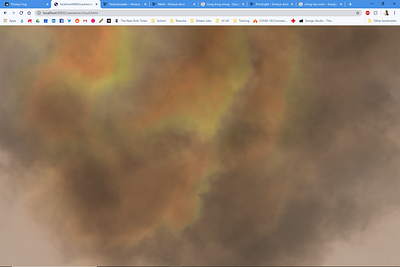 Gas Cloud three.js