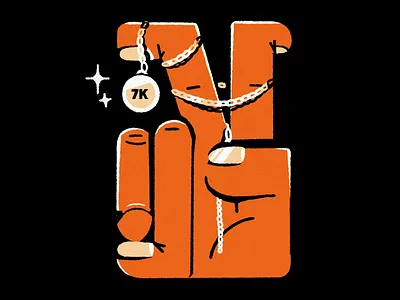 ✌️ 7k animation chain coin graphic design hand hands illustration loop motion graphics nails peace smile smiley thank you thanks trick