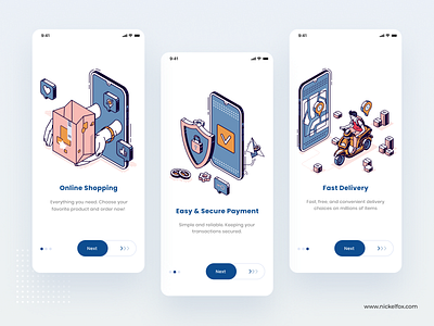 Onboarding Exploration app branding clean color dashboard design graphics illustration minimal onboarding onboarding screen product design screens shopping typography uidesign vector walkthrough web website