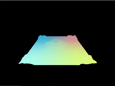 gradient volcano three.js