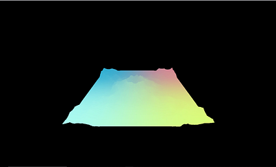 gradient volcano three.js