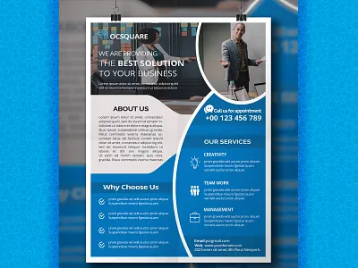 Business Flyer blue business flyer clean design colorful design corporate business flyer corporate flyer inspiration flyer inspiration flyerdesigner flyerdigital flyerspecial green marketing agency modern business flyer orange psd flyer psd template