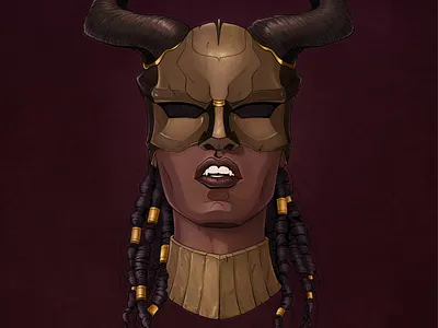 Madera character design concept art illustration masks visual development