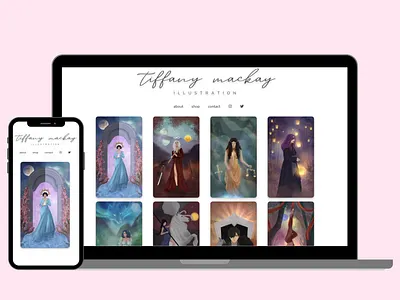 Artist Portfolio Design illustration portfolio