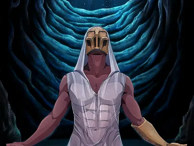 The Baptism character design concept art illustration masks visual development