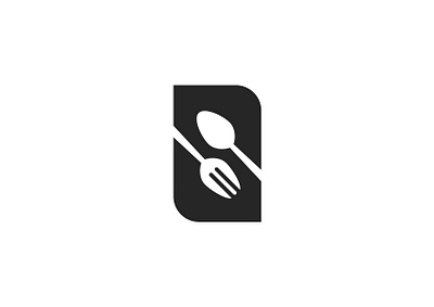 S Restaurant Logo bold branding cafe flat fork logo minimalist restaurant spoon