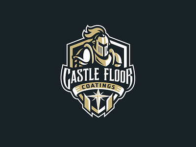 Castle Floor castle graphic maniac illustration knight shield logo sporrts logo sports design warrior