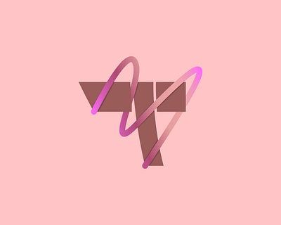 T Styles abstract app arsyadee brand branding business exploration gradient letter logo logo design logotype love modern pink shadow style t type typography