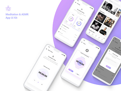 Meditation and ASMR App Ui Kit