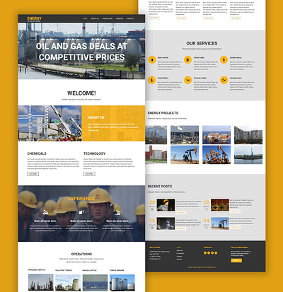 TemplateToaster Website Builder | Energy Blogger template blogger blogger template company energy energy logo energy website gas oil web development website builder
