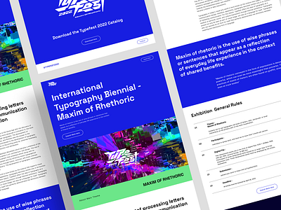 Typefest - International Typography Exhibition Landing Page branding exhibition exhibition landing page exhibition website exhibt font landing page logo typeface typography typography landing page typography website ui ui design uiux ux web web design website website design