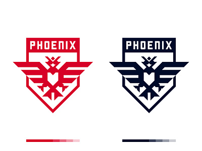 Phoenix - Badge Design branding design geometric icon identity logo logomark modern modern logo monogram logo