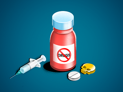 International day against drug abuse design drug drugabuse flat illustration illustration vector