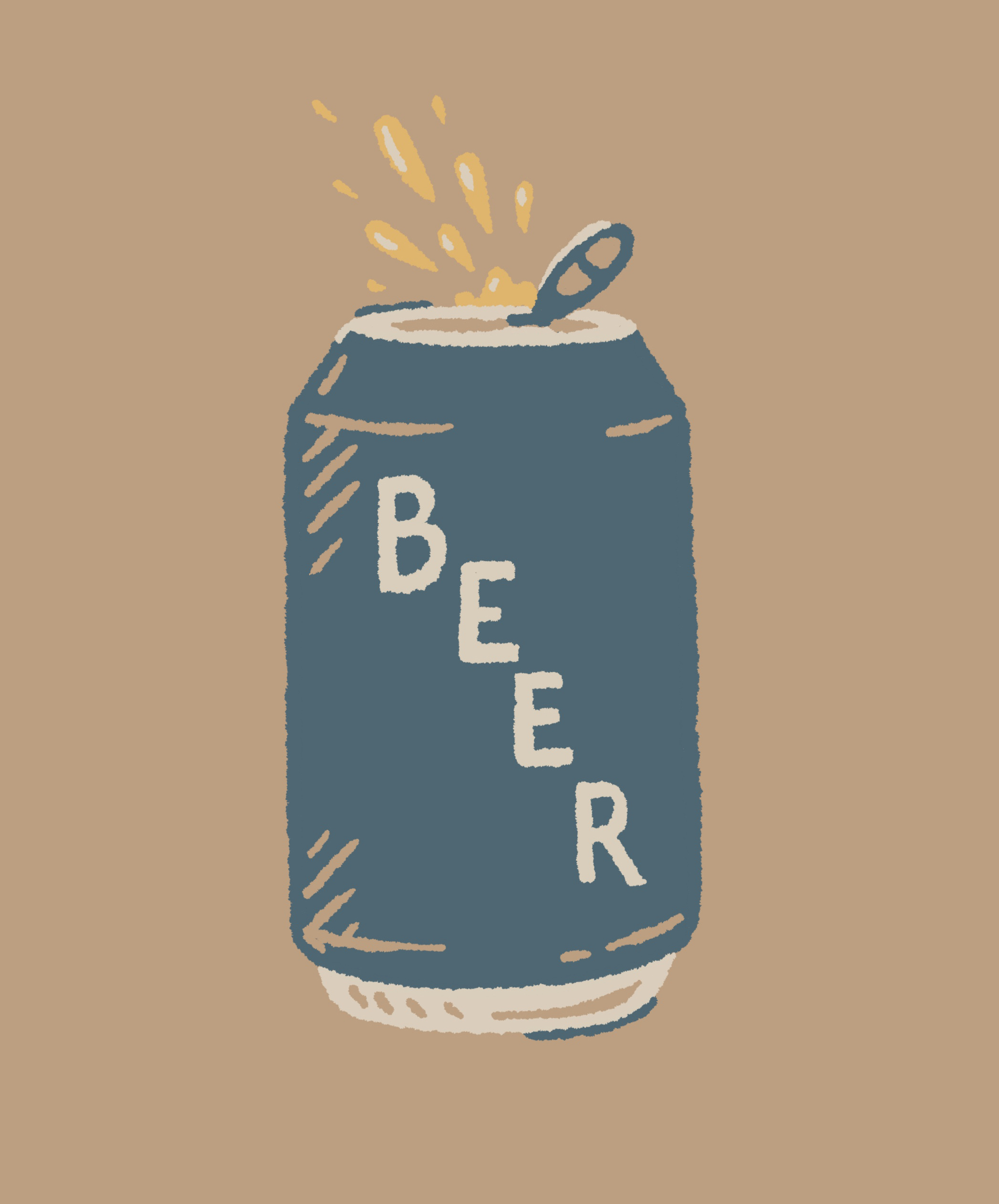 BEER beer can design drawing hand drawn illustration joe horacek little mountain print shoppe procreate sketch typography