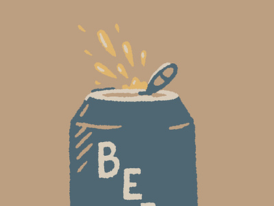 BEER beer can design drawing hand drawn illustration joe horacek little mountain print shoppe procreate sketch typography
