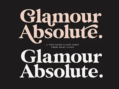 Glamour Absolute Modern/Vintage Font art design fashion font fonts graphics logo logo font logo fonts web