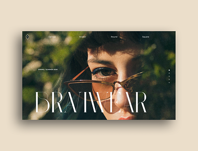 Eyewear behance clean concept design figma landing page landing page design minimal photography sunglasses typography ui design ui trends