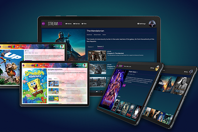 StreamVid app design ui ux