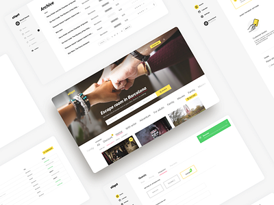Stiqet. A platform for quests adaptive design app design flat minimal typography ui ux web website