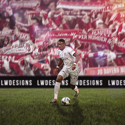 David Alaba - FC Bayern Munich bayern bayern munich bundesliga david alaba design dribbleartist fc bayern munich fcb football football club football design football edit footballer gfx illustration photoshop poster soccer edit sports design sports edit