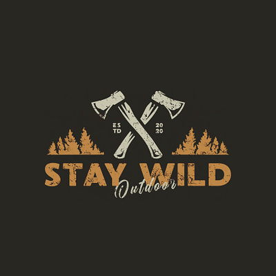 Stay Wild - Outdoor. adventure adventures camping camping logo graphic design logo logodesigner logodesigners logodesignersclub