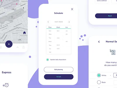 Laundry washing app app branding design minimal sketch ui ux
