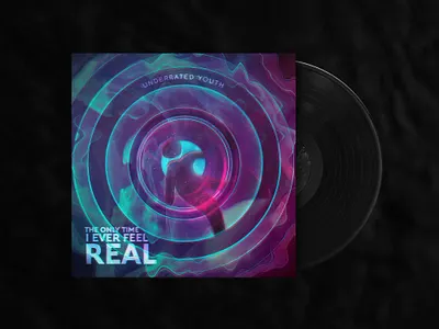 The Only Time I Ever Feel Real | Album Cover album album artwork albumcover albumcoverdesign alternative art band branding colorful creative design illustration music musician