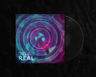 The Only Time I Ever Feel Real | Album Cover album album artwork albumcover albumcoverdesign alternative art band branding colorful creative design illustration music musician