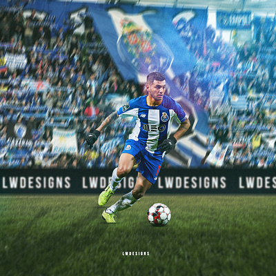 Jesus Corona - FC Porto design dribbleartist fc porto fifa 20 football football club football design football edit footballer gfx illustration jesus corona liga nos mexico photoshop portugal soccer design soccer edit sports design sports edit