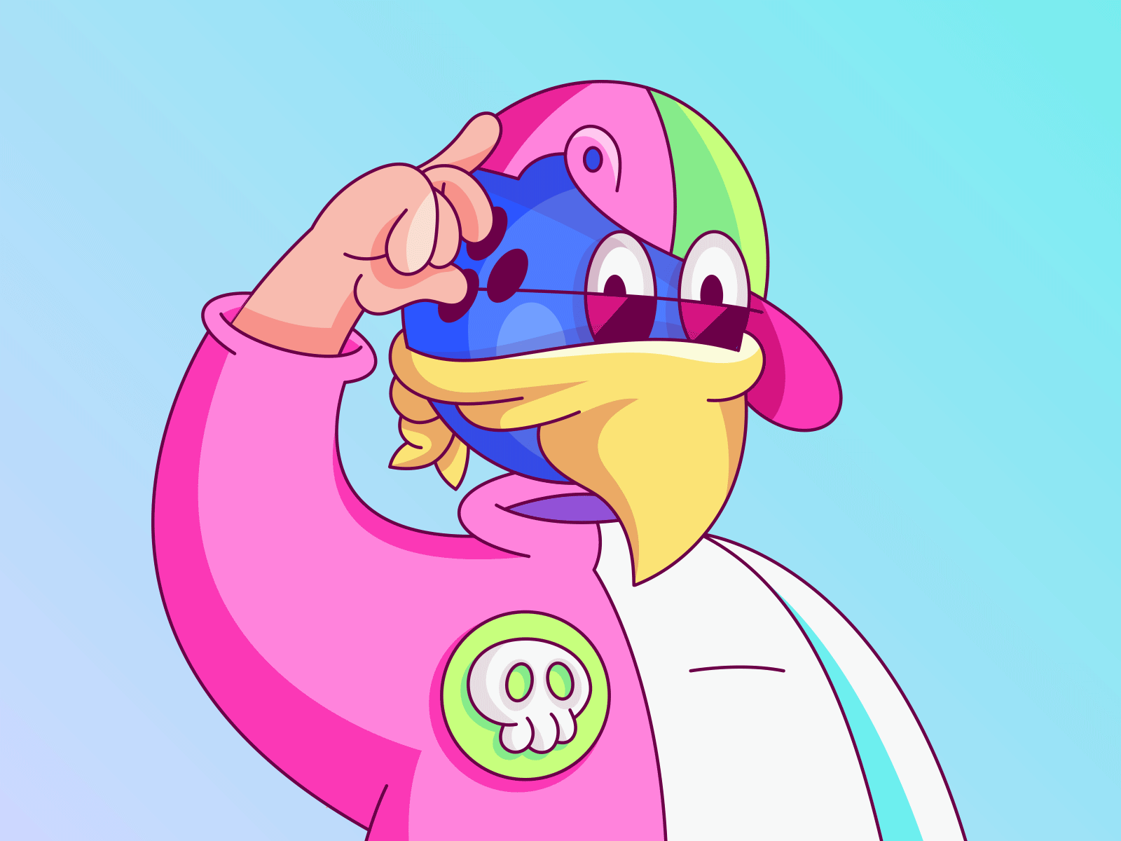 Custom NFT Collection, 2D Digital Minimal Illustrations 2d art artist branding cartoon character collection design elements flat flat design illustration minimal nft nft art nft artist nft collection traits ui vector