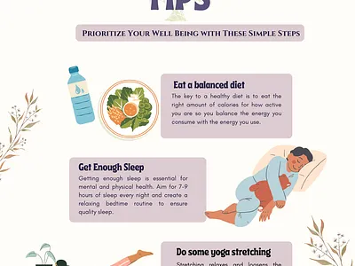 Banner design - Self care tips graphic design logo