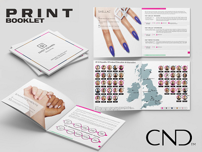 Print design (Sweet Squared/CND) booklet branding brochure graphic design marketing pr print