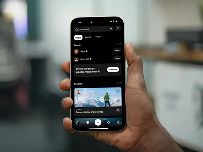 Snaplist - Search app design design listing app mobile design sharing app social social app social media social media app social platform travel app ui user interface
